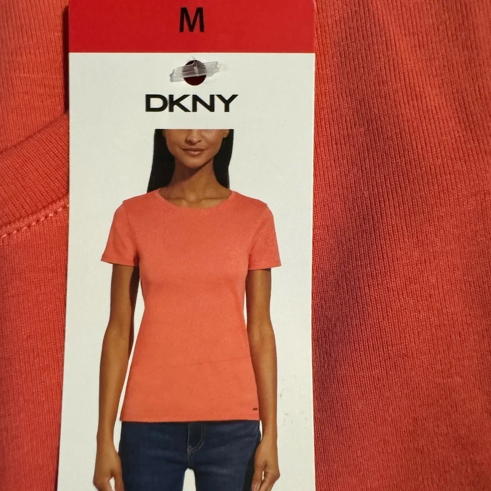 DKNY Short Sleeve Tee Solid Super Soft Comfy Cott… - image 6